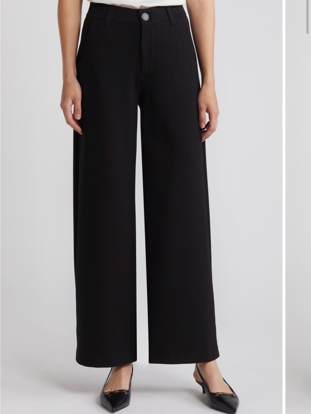 Wit and Wisdom Whitney Skyrise Flat Front Wide Leg Pants - 16W